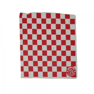 Papel Cuadros Rojo 30x30 Encerado (Paquetes con 100 Pliegos)