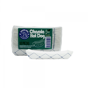 Charola para Hot Dog / Paquete de 50 pzas