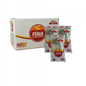 Cuchara Grande Blanca Biodegradable (700 Piezas)