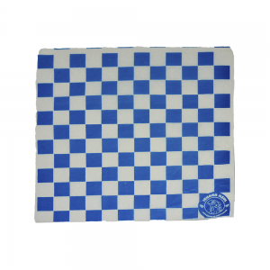 Papel Cuadros Azul 30x30 Encerado (Paquete con 100 Pliegos)