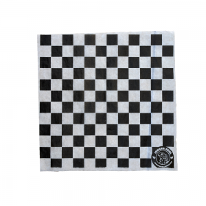 Papel Cuadros Negro 30x30 Encerado (Paquete con 100 Pliegos)