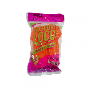 Tenedor Chico Neón Biodegradable 50 Cubiertos