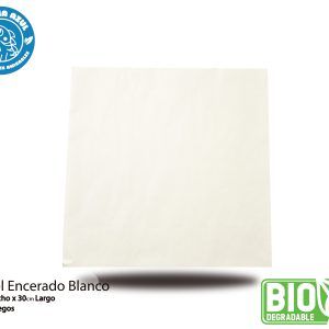 Papel Encerado Blanco 30x30 (100 Pliegos)