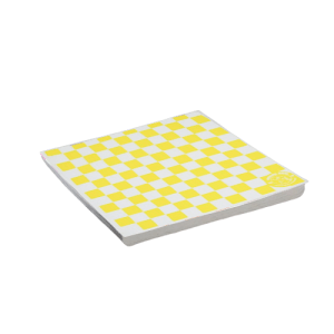 Papel Cuadros 30x30 Amarillo Encerado (100 Pliegos)