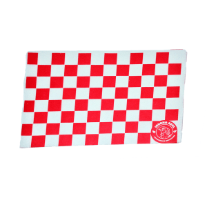 Papel Cuadros 20x30 Rojo Encerado (100 Pliegos)