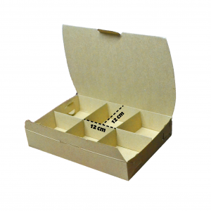 Caja para dona con 6 divisiones (10 pzas)