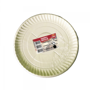 Charola circular blanca #20 10paq/5pzs.