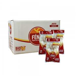 Tenedor Grande Transparente Biodegradable (1000 Piezas)