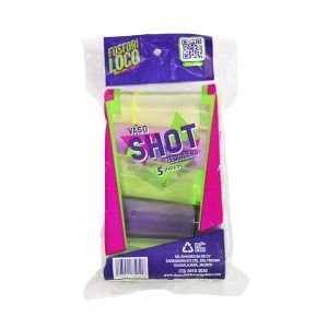 Vasos Tequileros Shot Colores Néon 5pzas