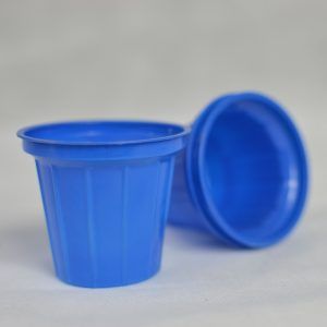 Vaso para helado de Plástico azul del #5 (50pzas)