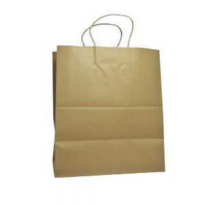 Bolsa de papel kraft c/asa 3/4 (30x37.5x14) 10pzas