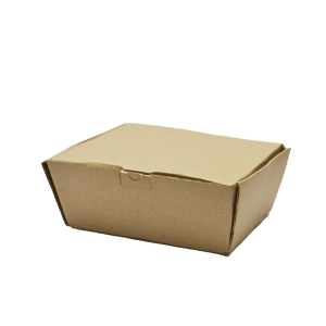 Contenedor Hamburguesero café de cartón 100pza