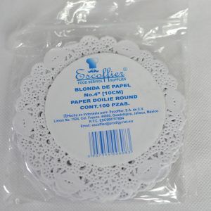 Blonda de papel #4 Decorado / 100 pzas.