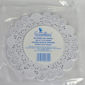 Blonda de papel #5 Decorado / 100 pzas