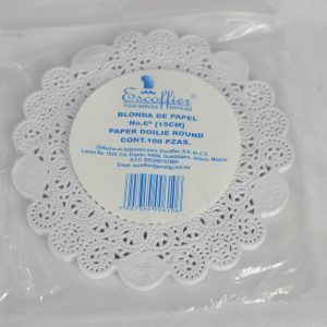 Blonda de papel #6 Decorado / 100 pzas.