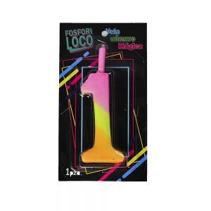 Vela Arcoirís Número para cumpleaños #1