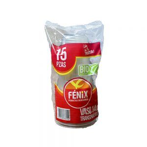 Vaso Transparente 14 oz (15 pzas) Biodegradable