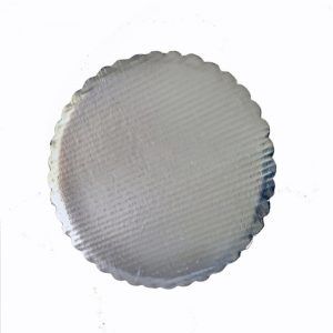 Base Redonda Para Pastel 20 cm De Cartón Plateada (1pzas)