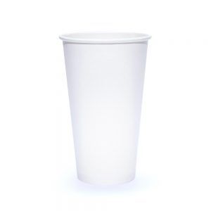 Vaso de cartón doble encerado 20 oz para bebida fría (25 pza)