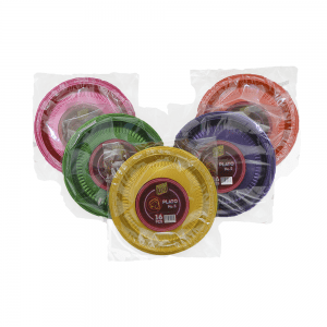 Plato Néon No.5 paquete con 16 pzas