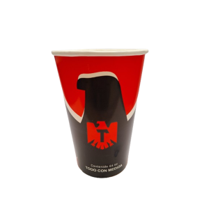 Vaso cervecero cartón 44 oz Tecate (25 piezas)