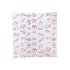 Papel diseño Gourmet 30X30 Rojo (100 Pliegos)